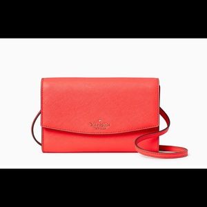 New Kate Spade Leather Crossbody Wallet